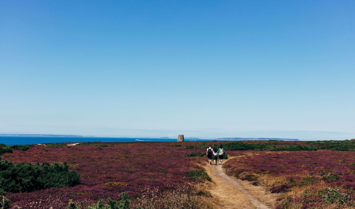Cliff path walking